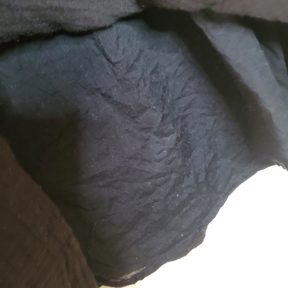 Old Navy Gauzy Cotton Embroidered Black Heirloom Dress size Medium - Picture 6 of 11